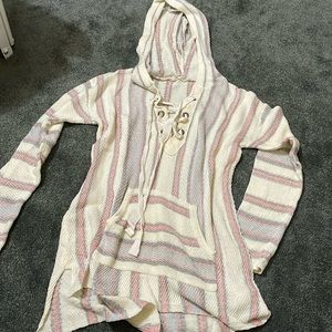 Loose stitch hoodie